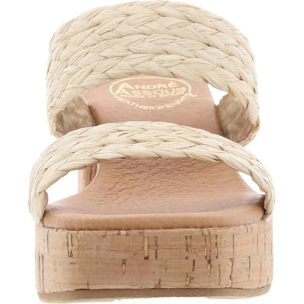 Andre Assous Women's Cairo Heeled Sandal Beige 8